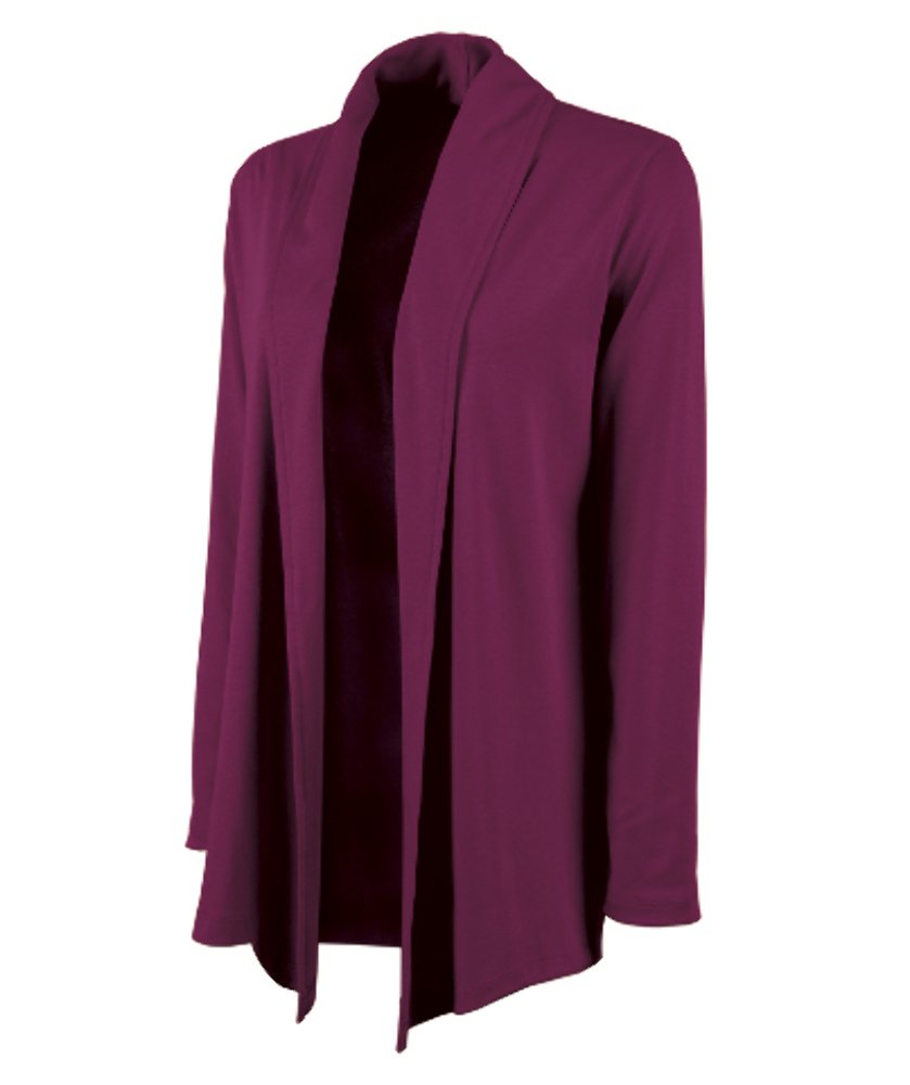 Charles River Apparel Women's Soft Fleece Cardigan Wrap - Cozy Long Sleeve Open Front Sweater for Lounge, Office & Casual Wear