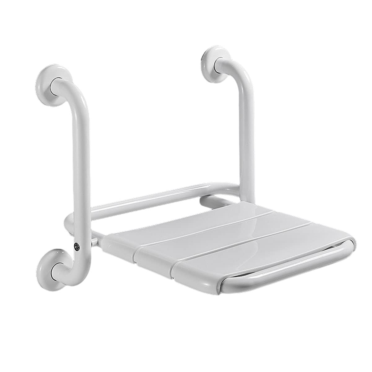 LTJX Folding Shower Seat - Wall Mount Bathroom Chair with 330 lb Capacity for Elderly & Disabled - Foldable Medical Stool for Safe Bathing - Perfect for Seniors, Handicap Accessibility & Father's Day Gifts - Ideal for Home, Hospital & Assisted Living Facilities