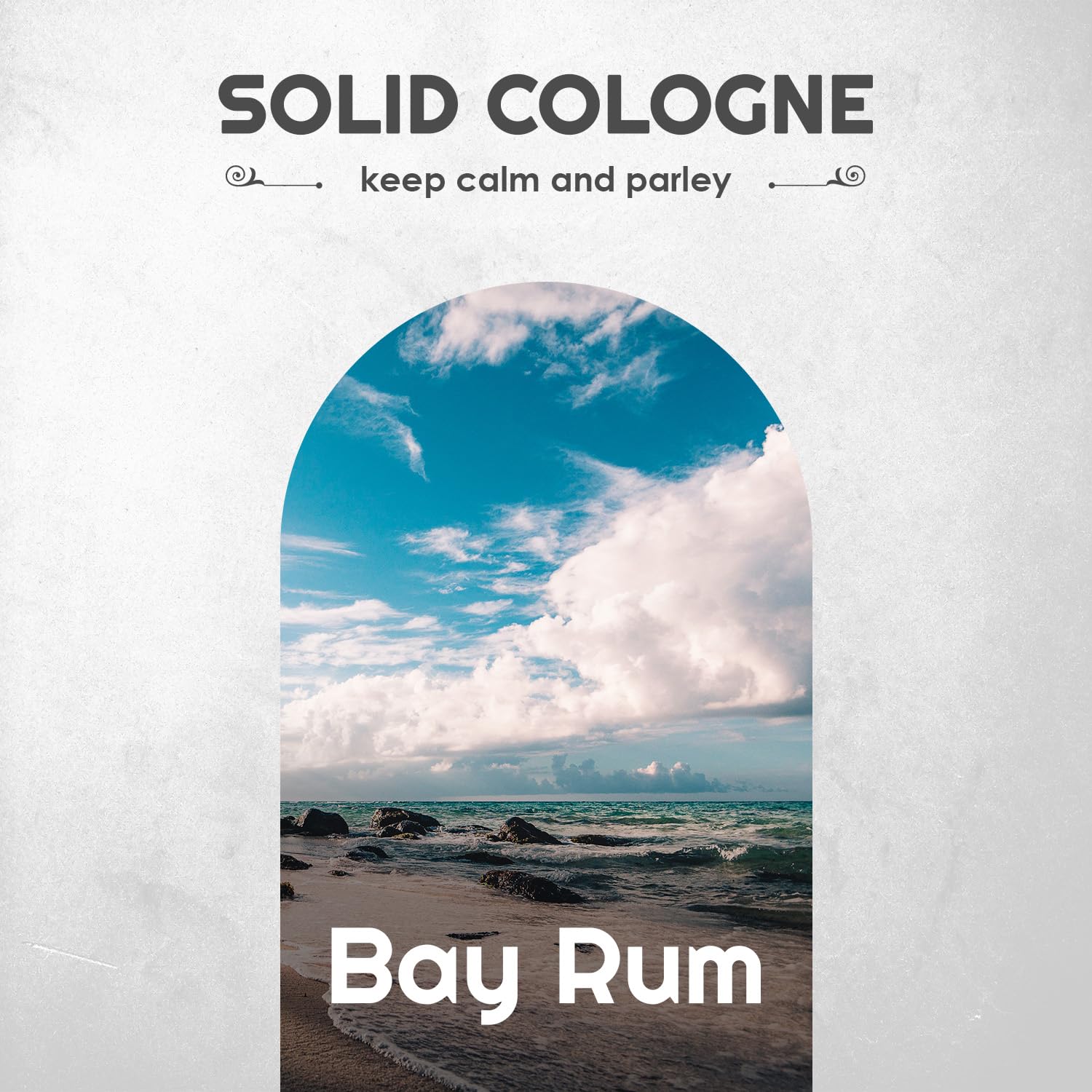 Bay Rum Solid Cologne for Men - Natural, Travel Size (3/4 oz) | Long-Lasting Fragrance Wax | Classic Bay Rum Scent | Perfect for Travel, Gym & Everyday Use
