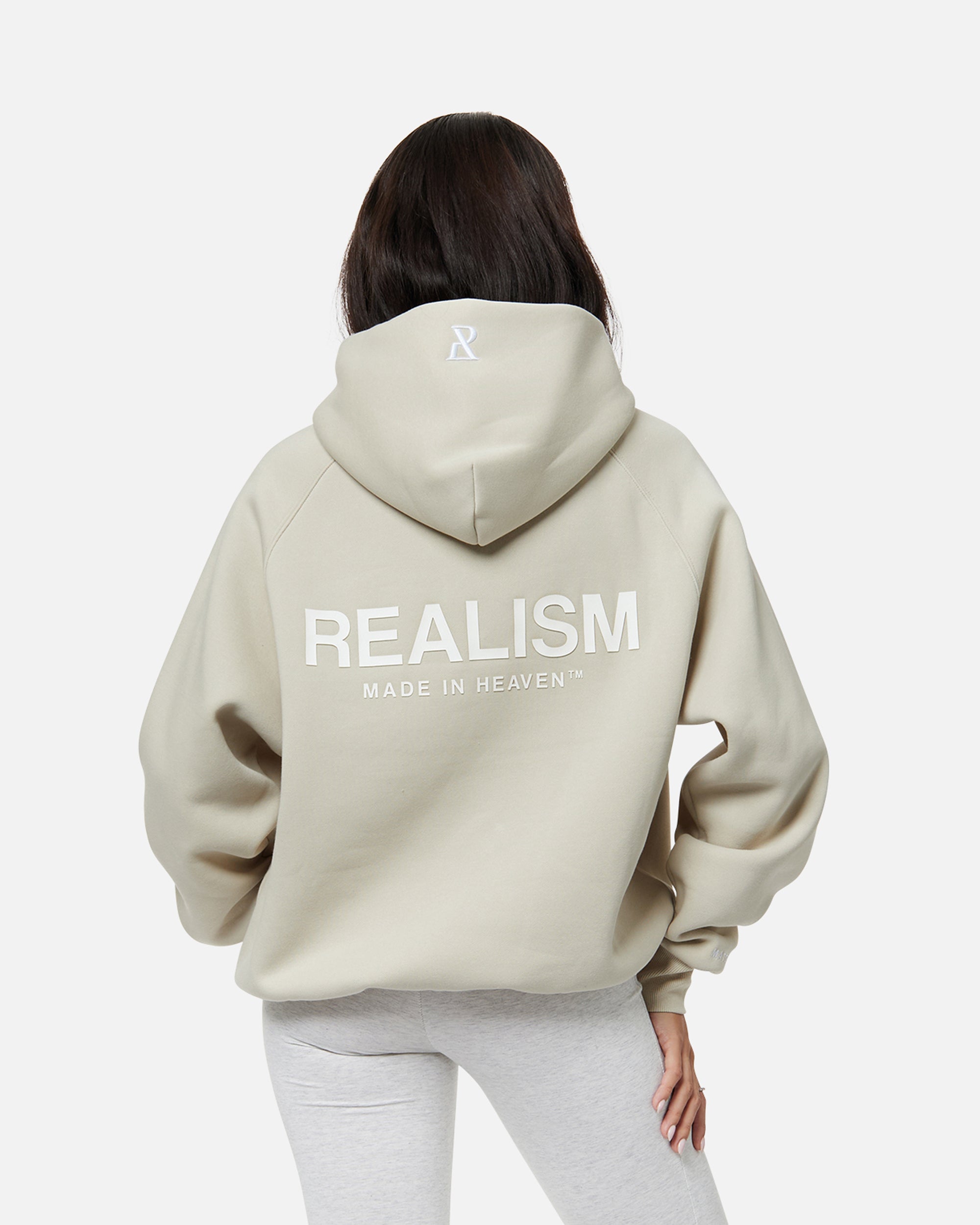SSS Realism Heaven Logo Hoodie - Wheat Color Pullover Sweatshirt for Men & Women | Streetwear Fashion, Casual Wear, Gym & Outdoor Activities