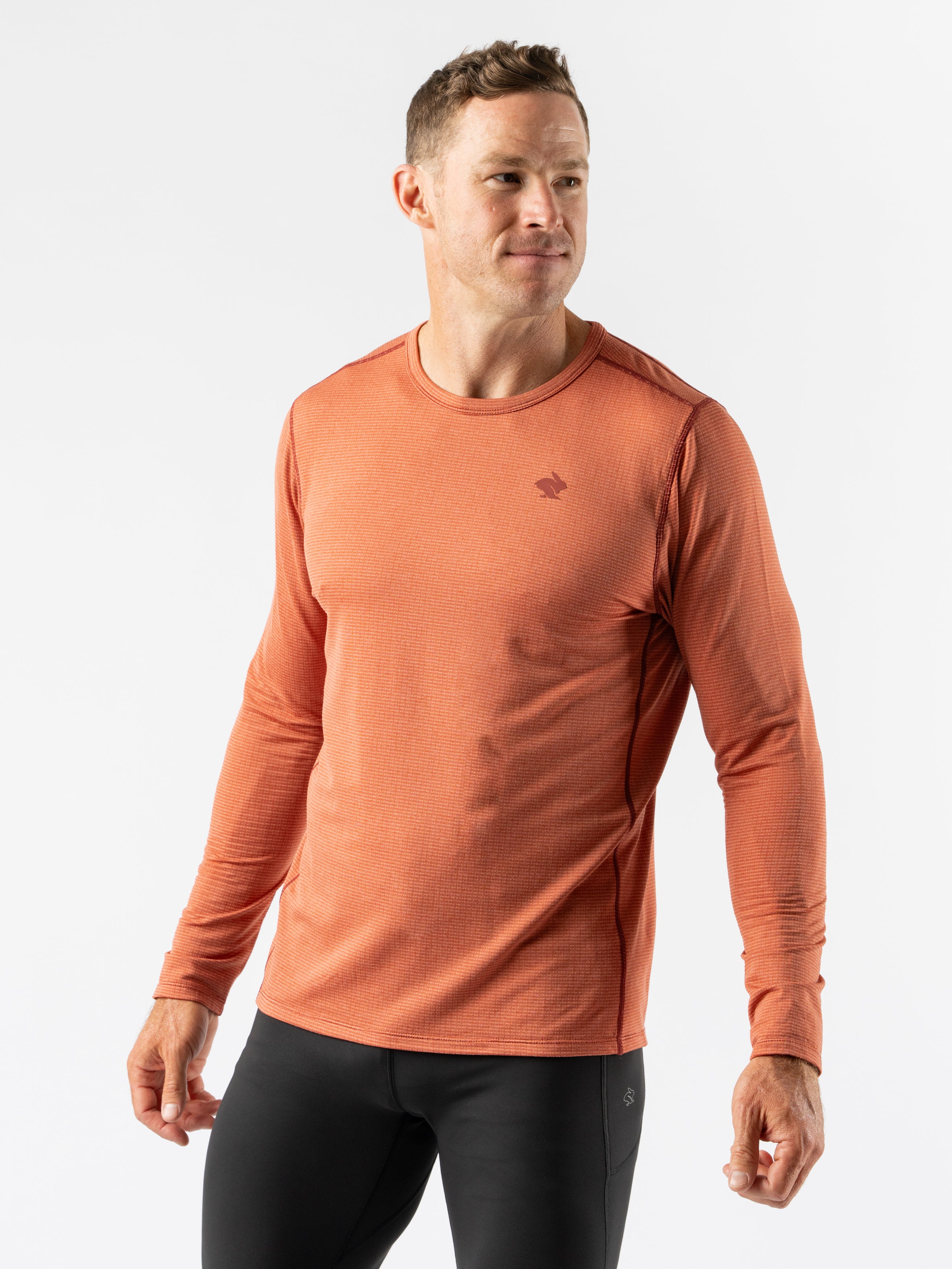 Men's Layer 1 Base Layer Shirt - Moisture Wicking Thermal Underwear for Cold Weather, Hiking, Running & Outdoor Activities