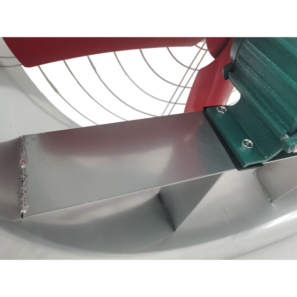 INTSUPERMAI 24 Inch 550W Industrial Axial Exhaust Fan - 220V Explosion Proof Wall Mount Ventilation Fan with Protective Net - Perfect for Warehouse, Workshop, and Factory Ventilation