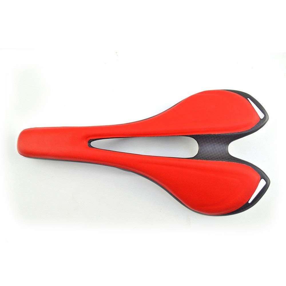 Premium Carbon Fiber Bike Saddle - Ultra Lightweight Leather Cushion for Mountain & Road Bicycles | Comfortable Unisex Cycling Seat (3 Colors) | Perfect for Long-Distance Riding, Commuting & Outdoor Adventures