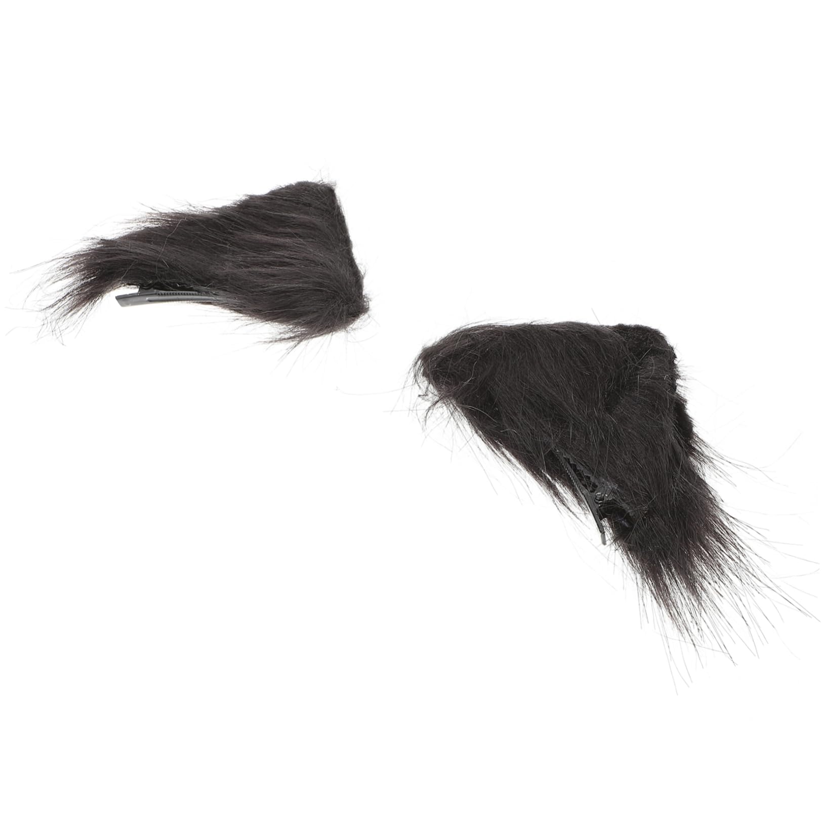 1 Pair Cat Ear Hair Clips for Women - Cute Rabbit Ears Hair Barrettes & Headbands for Girls - Flannel Cosplay Hair Accessories - Perfect for Halloween, Costume Parties, and Daily Fashion Styling