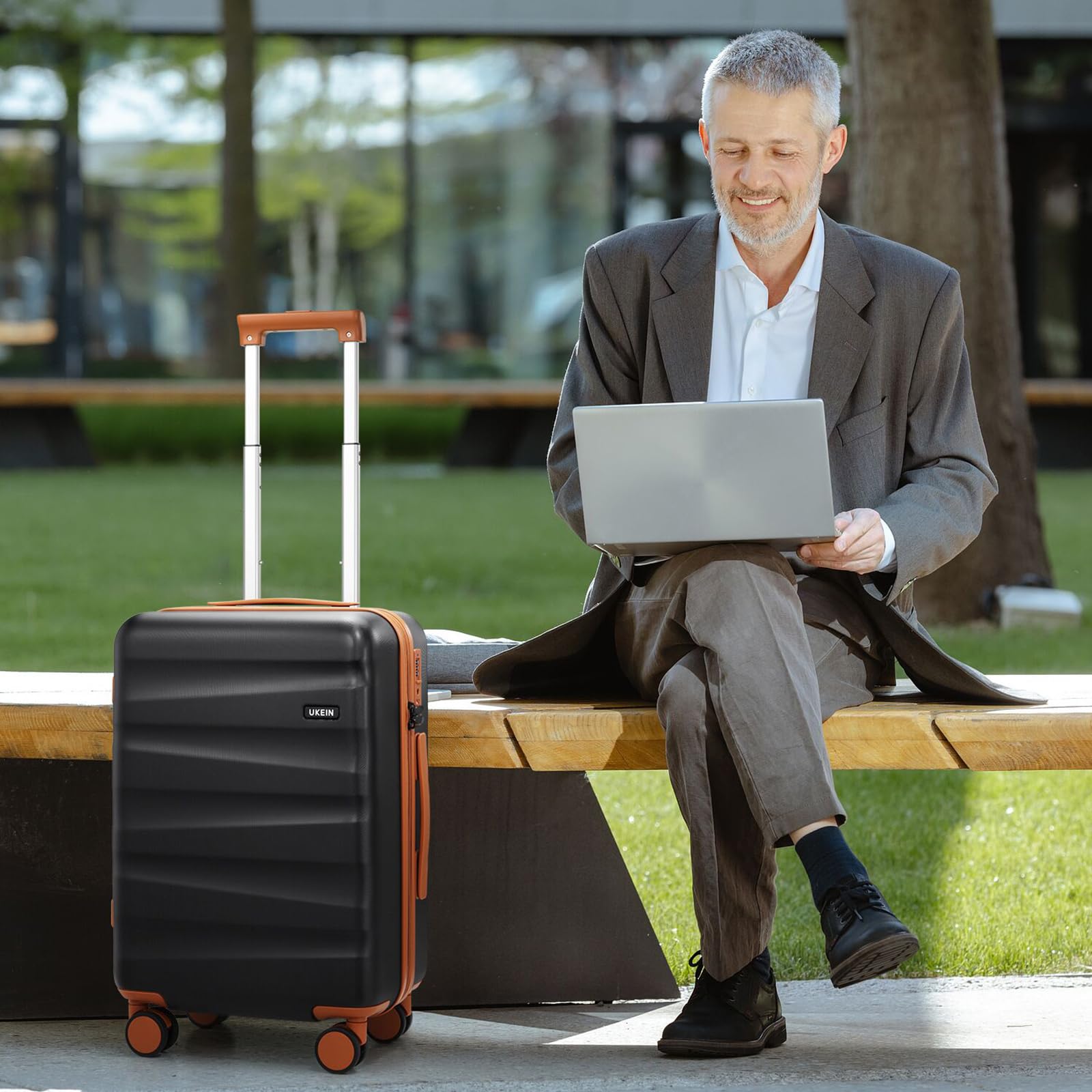 Durable 3-Piece Polycarbonate Luggage Set with Backpack - Airline Approved Carry-On Hardshell Suitcase with Spinner Wheels & TSA Lock | Perfect for Business Travel, Family Vacations & International Trips