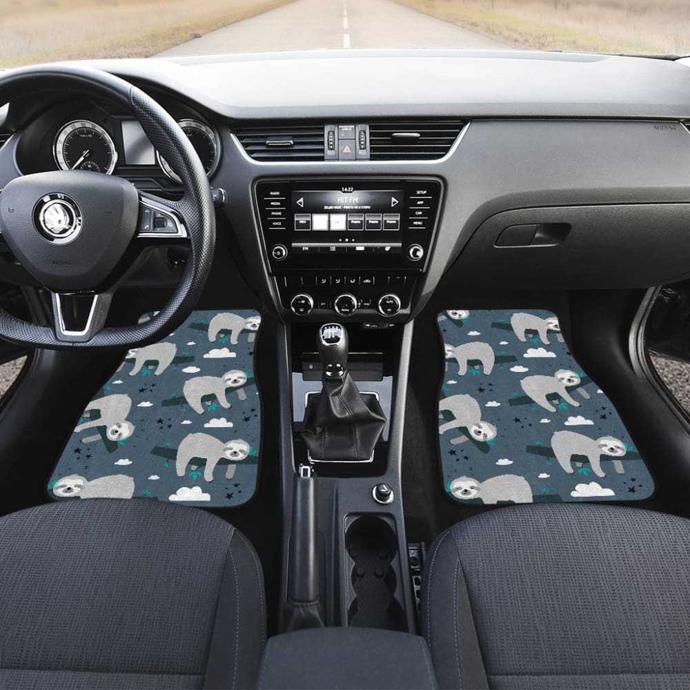 Premium Sloth-Themed Car Floor Mats - Non-Slip, Durable & Easy to Clean - Perfect for Everyday Use in Sedans, SUVs & Trucks - Fun Gift for Animal Lovers & Relaxation Enthusiasts