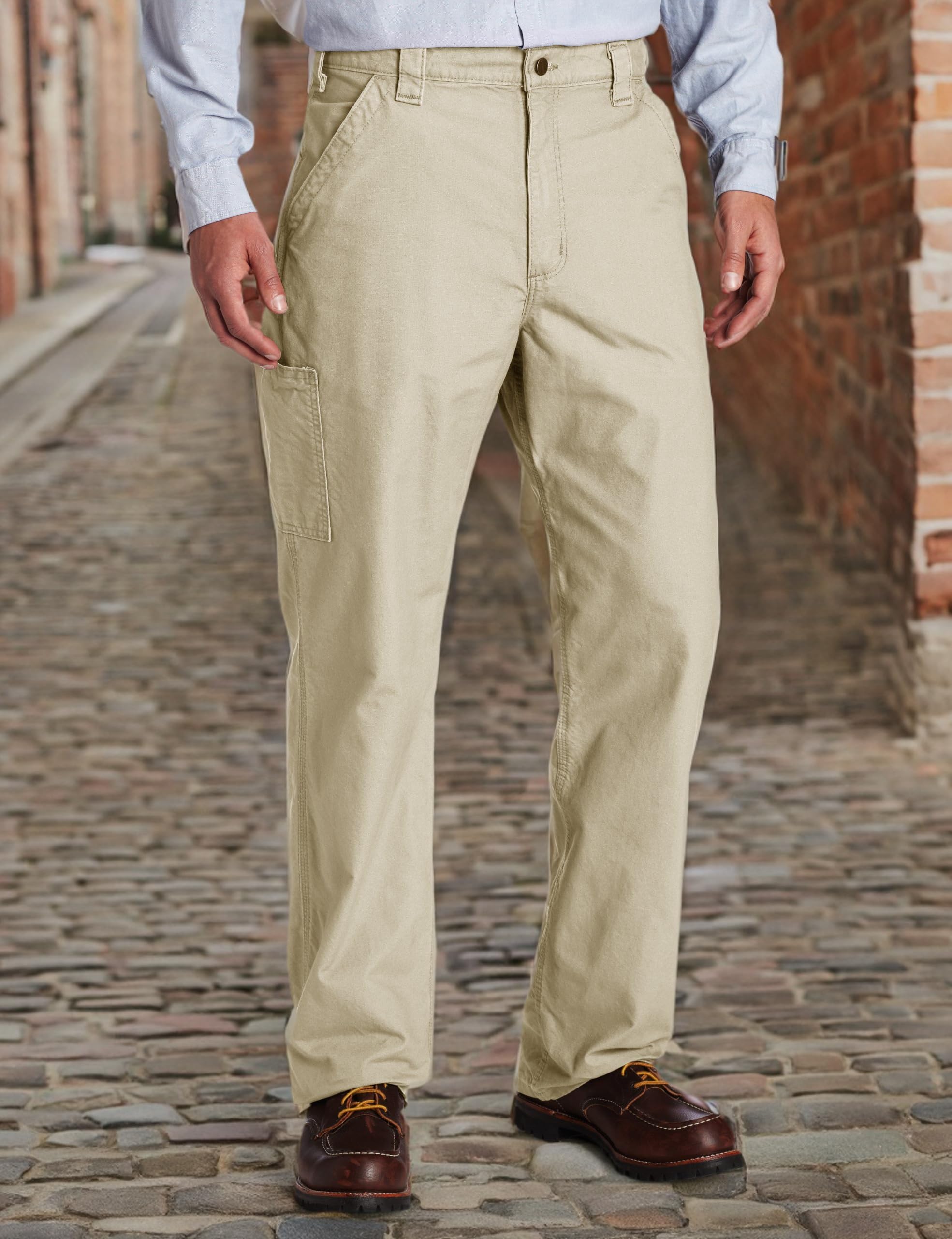 Carhartt Men's Loose Fit Canvas Utility Work Pants - Durable & Comfortable Workwear for Construction, Carpentry & Outdoor Jobs