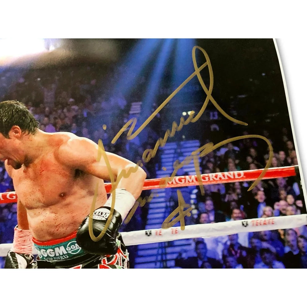 Juan Manuel Marquez Signed 16x20 Photo with COA - Authentic Boxing Autograph vs Manny Pacquiao - Perfect for Sports Memorabilia Collections and Boxing Fan Gifts