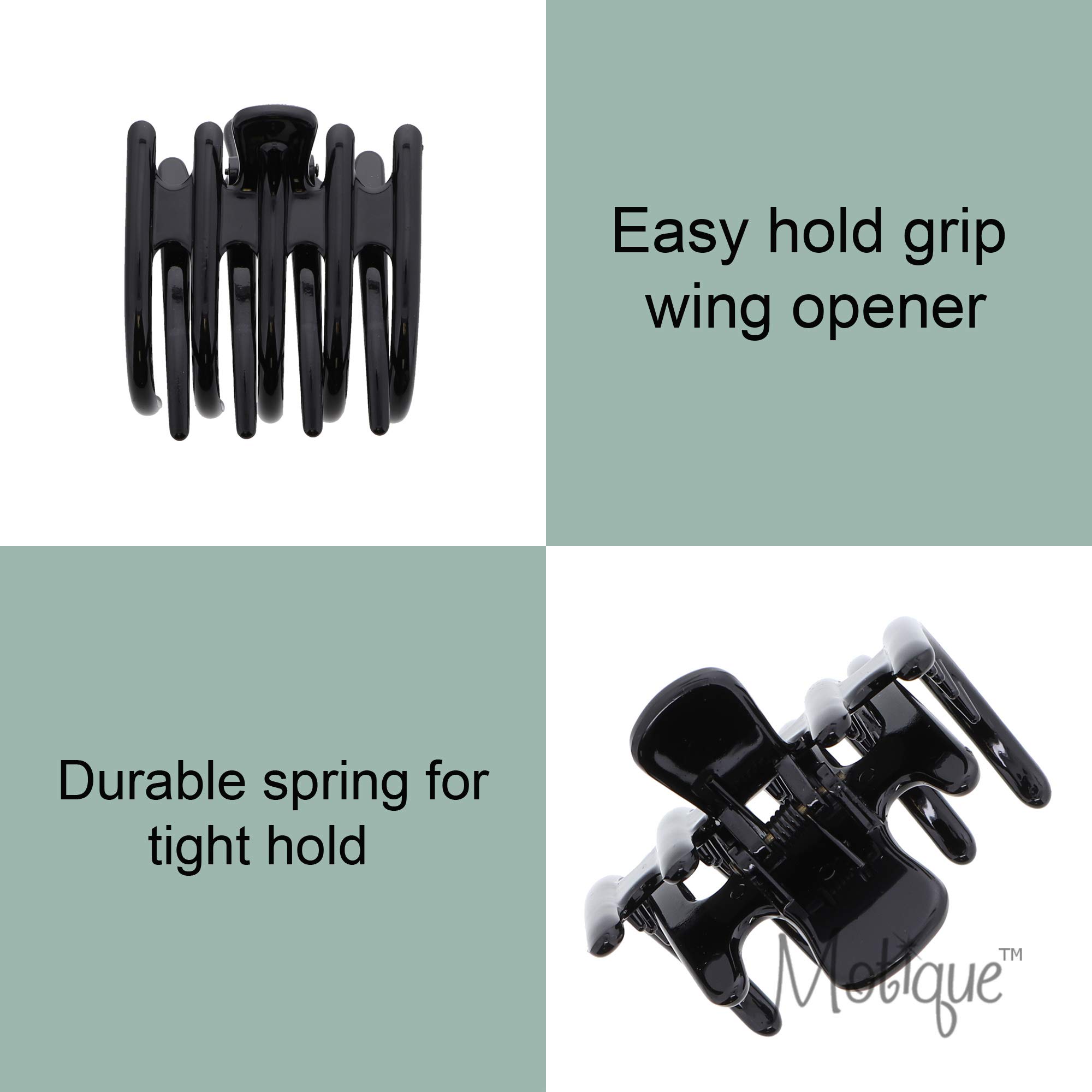 Black Marbelized Claw Clip Hair Jaw - Secure Hair Clip for Women, Perfect for Ponytails, Buns, and Everyday Hairstyles