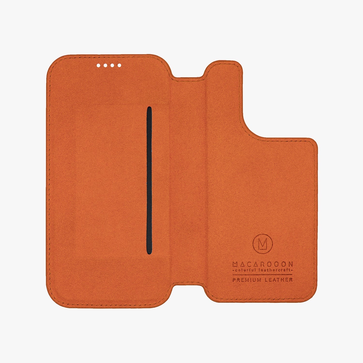 Premium Genuine Leather iPhone 15 Pro Max Case with MagSafe - Slim Flip Cover Wallet Case for Daily Protection & Wireless Charging | Perfect for Work, Travel & Everyday Use