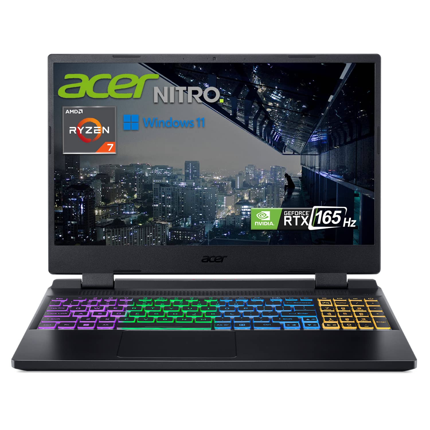 Acer Nitro 5 Gaming Laptop - Ryzen 7 6800H, RTX 3070 Ti, 15.6