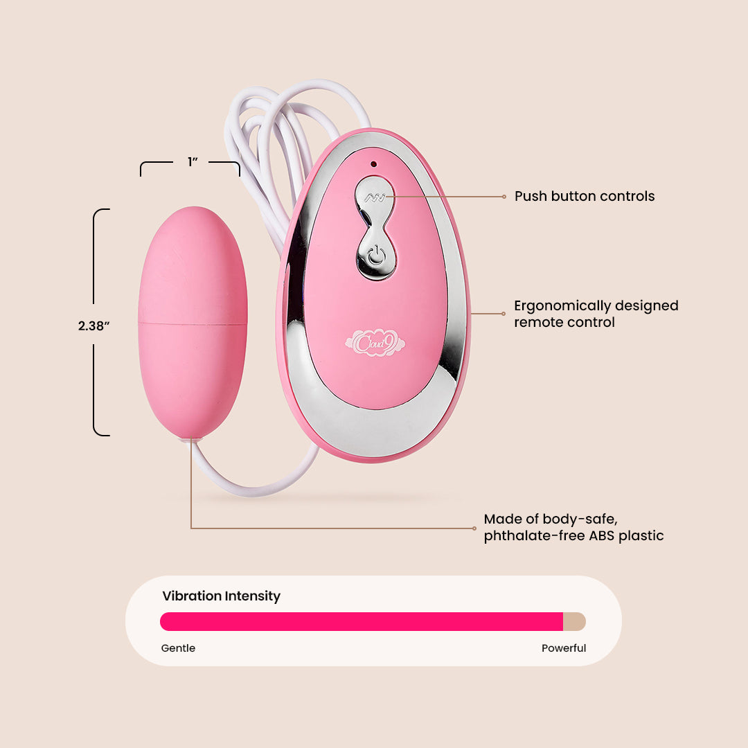 Pink Pleasure Bullet - Rechargeable Vibrating Bullet with Wireless Remote Control for Couples & Solo Play | Powerful Mini Massager for Sensual Intimacy & Relaxation