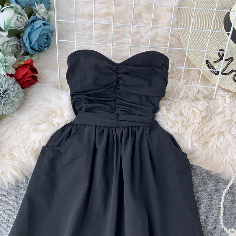 Sexy Strapless High Waist Summer Dress for Women - Elegant Bodycon Party Cocktail Dress for Night Out, Beach Vacation & Date Night