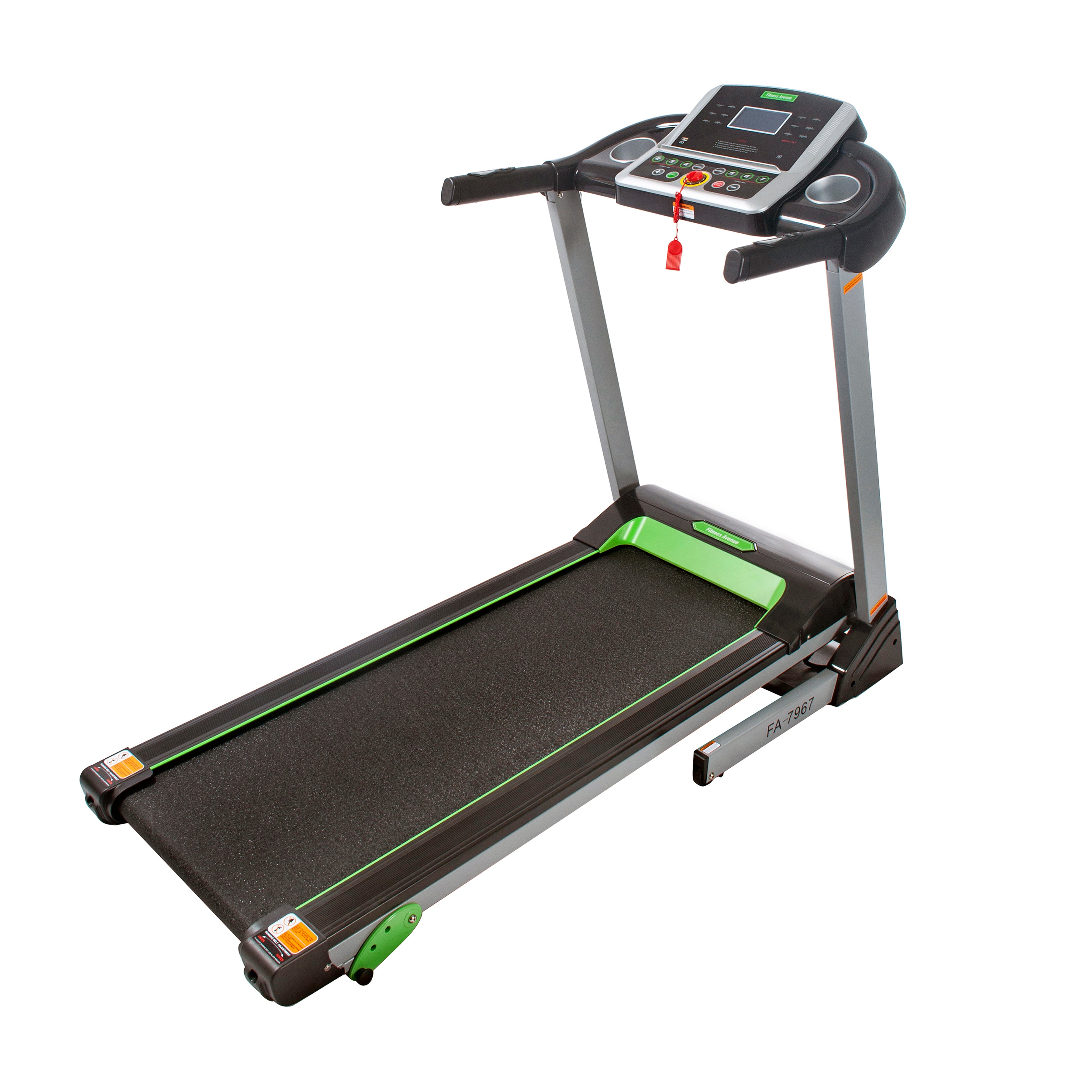 Fitness Avenue Manual Incline Treadmill with Bluetooth & Speakers - Compact Home Gym Equipment for Cardio Workouts