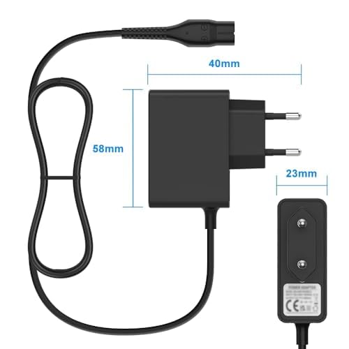 4.3V Charger for Philips OneBlade QP2520 QP2520/70 QP2520/72 QP2620 & Norelco OneBlade A00390 - Electric Shaver Power Adapter (Not Compatible with HQ8505/HQ850) - Perfect for Travel & Home Grooming