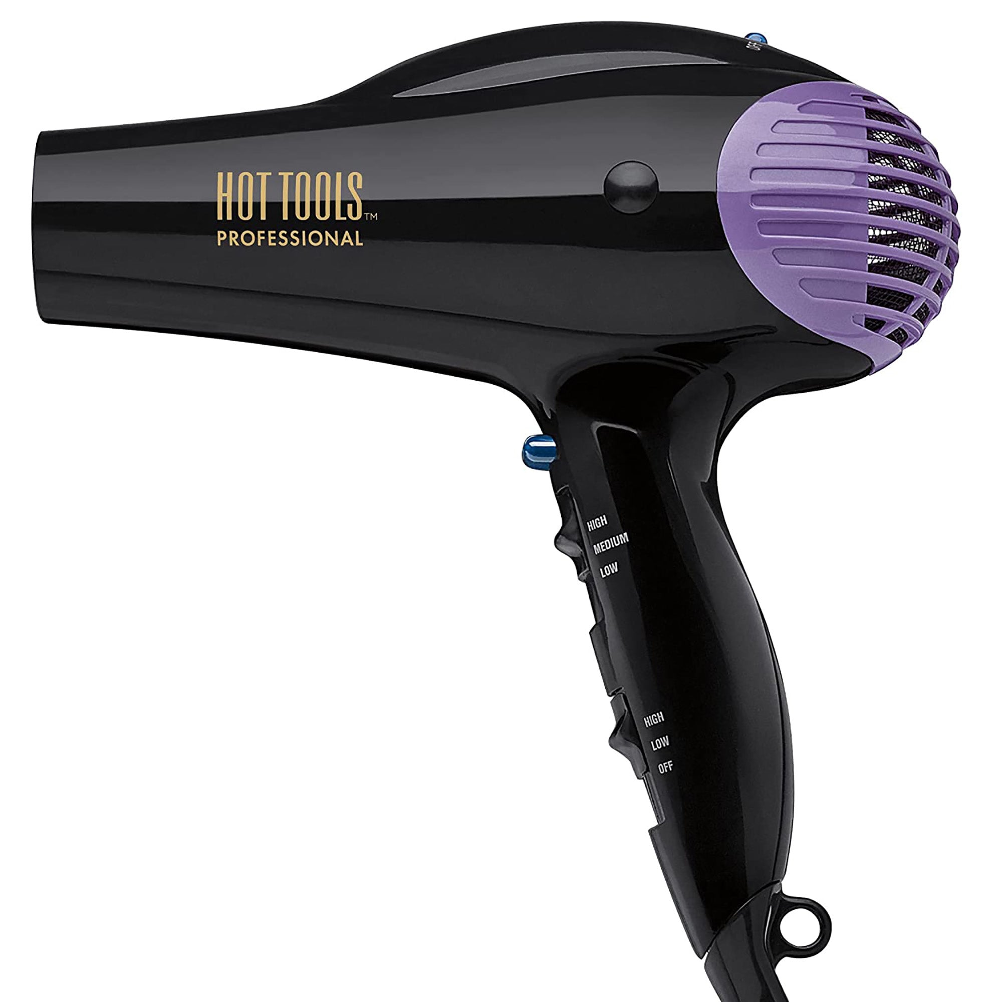 Hot Tools Tourmaline Ionic Hair Dryer 2000W Professional Blow Dryer for Salon-Quality Styling at Home - Perfect for Smooth, Shiny, and Frizz-Free Hair