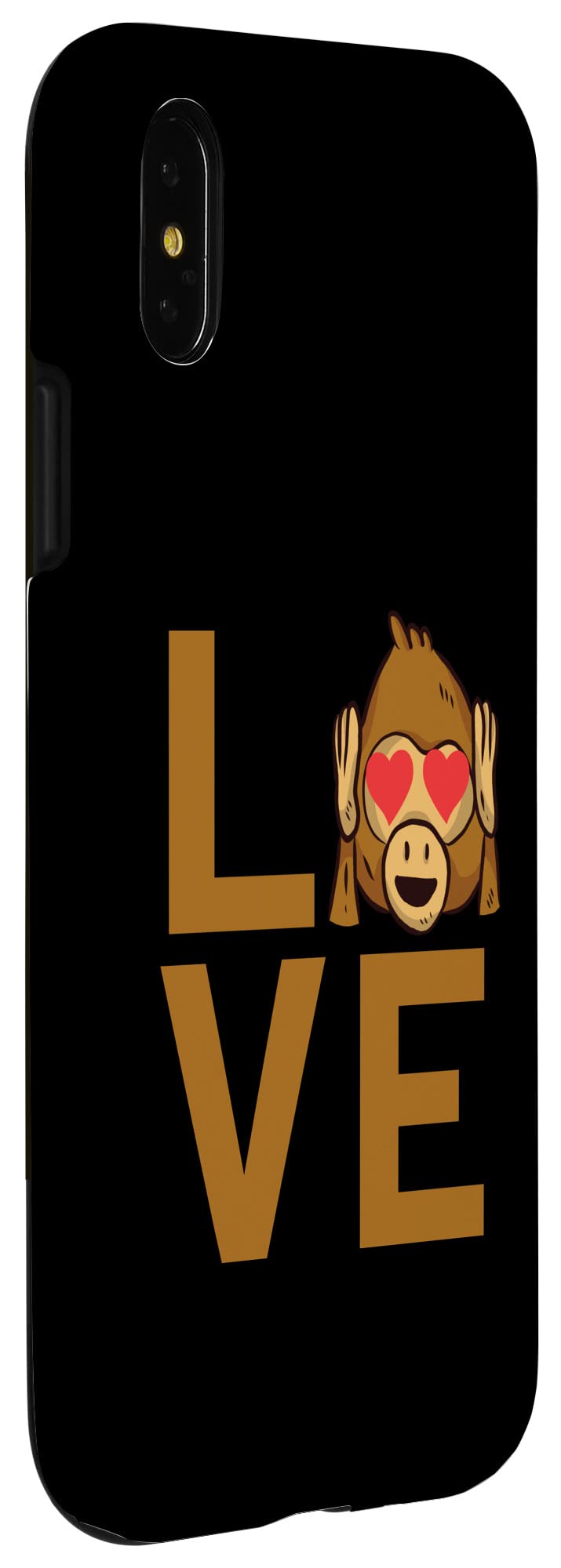 iPhone X/XS Monkey Lover Case - Cute Cartoon Design Protective Phone Cover for Apple iPhone X & XS - Perfect Gift for Animal Lovers & Tech Enthusiasts