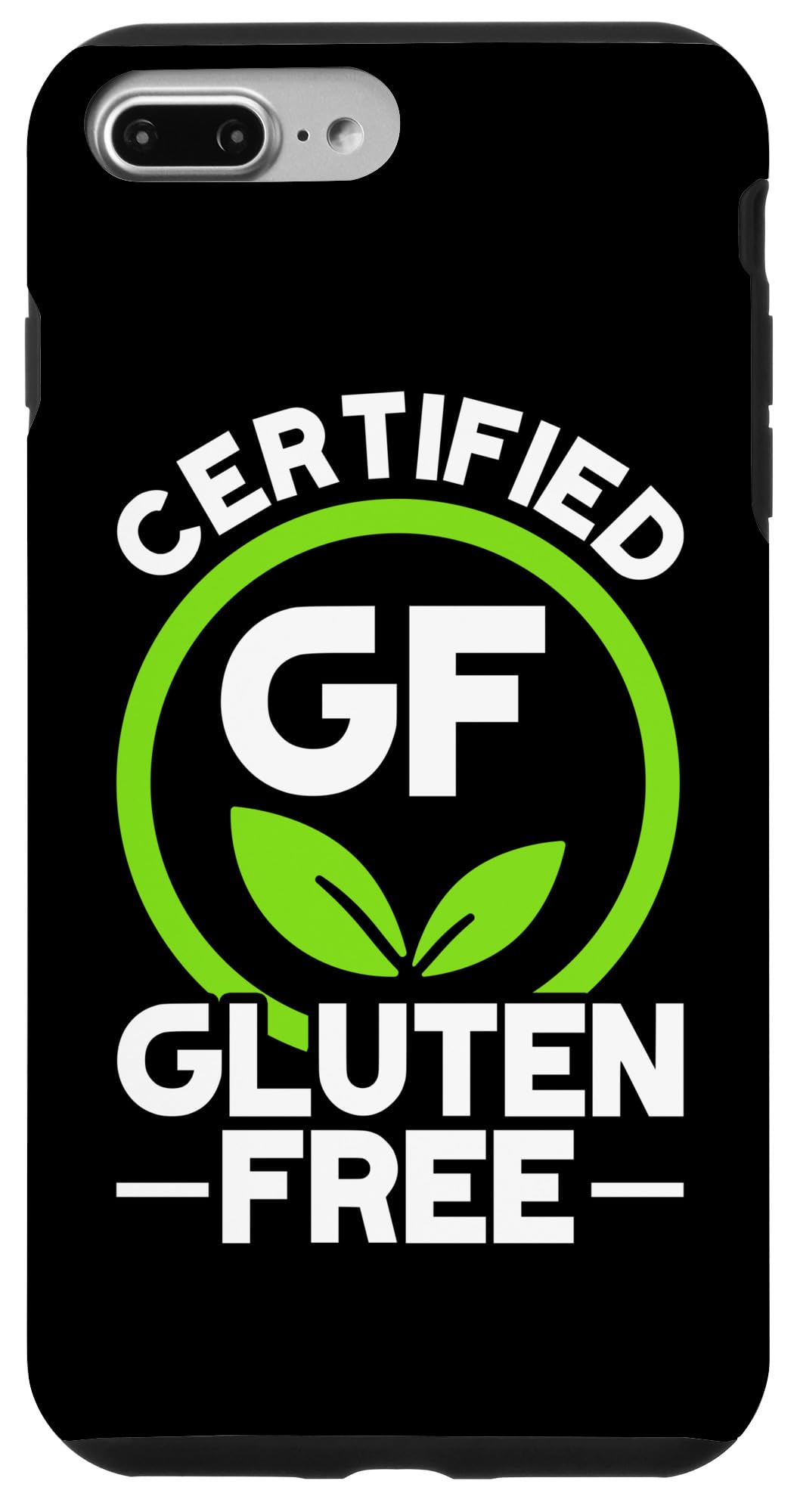 iPhone 7 Plus/8 Plus Gluten-Free Phone Case - Celiac Disease Safe, Certified Gluten-Free Protective Cover for Apple iPhone 7 Plus & 8 Plus - Perfect for People with Gluten Allergies or Celiac Disease
