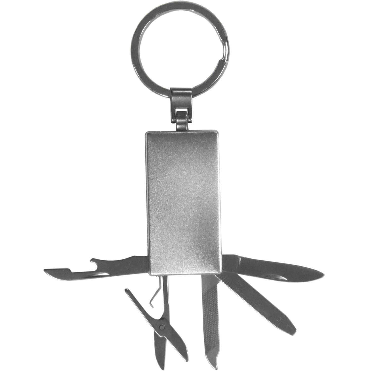 NFL Multi-Tool Keychain for Fans - 12-in-1 Stainless Steel Key Ring with Bottle Opener, Screwdriver & More - Perfect for Football Games, Camping & Everyday Carry (Black)