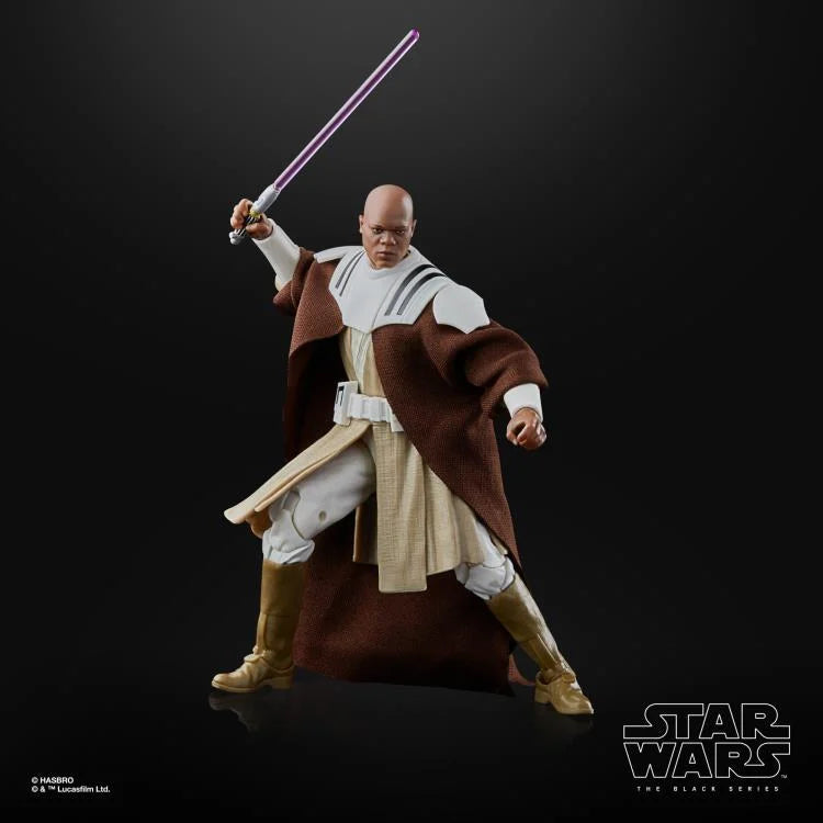 Star Wars The Black Series Mace Windu (Clone Wars) Exclusive 6-Inch Action Figure - Collectible Toy for Fans & Display, Perfect for Cosplay & Gift Giving