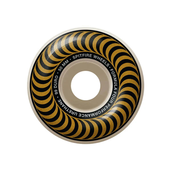 Spitfire F499 Classic Skateboard Wheels 50mm - Perfect for Street Skating & Smooth Rides