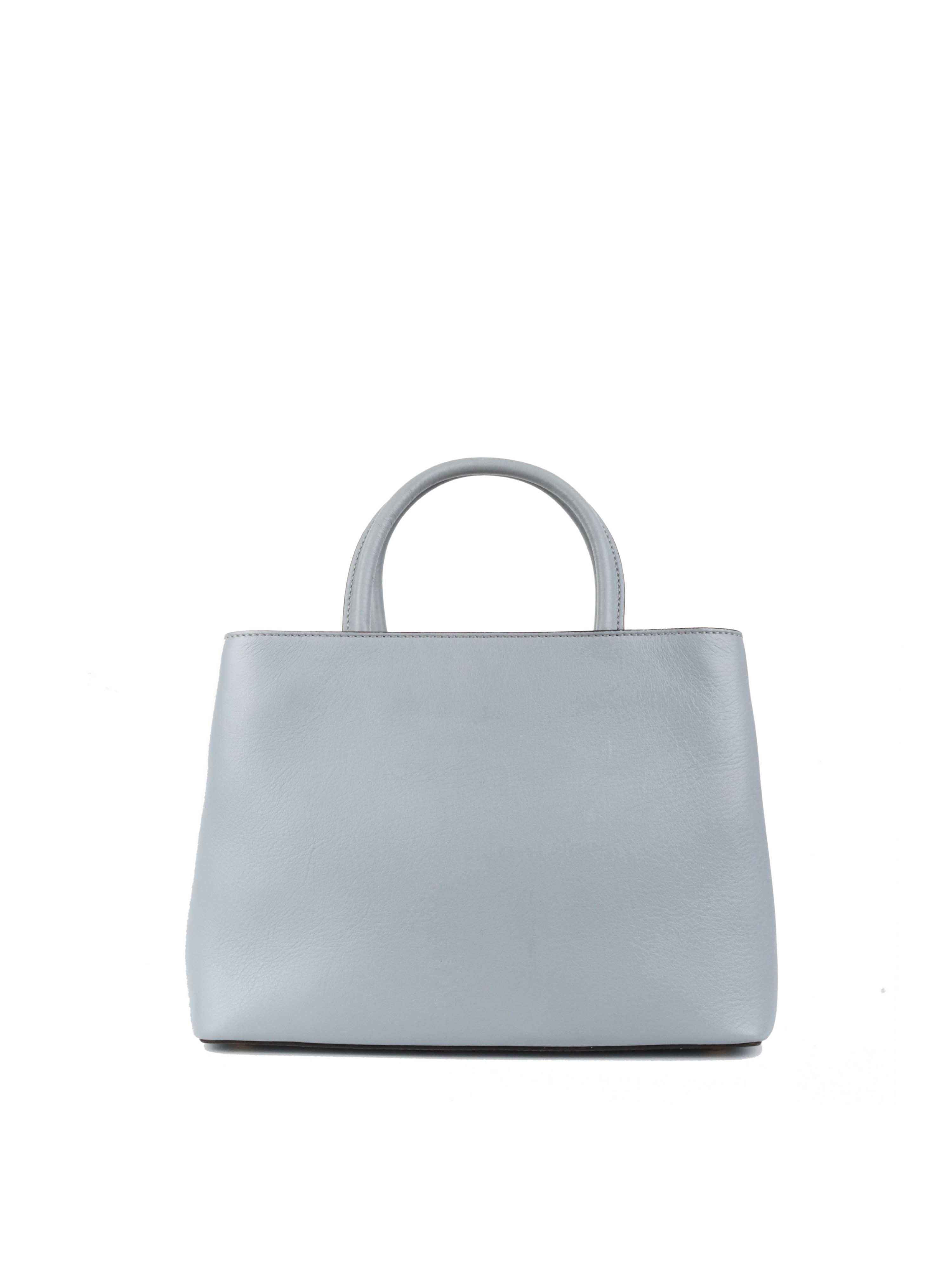 Fendi 2Jours Shoulder Bag in Pale Blue | Luxury Leather Handbag for Women | Perfect for Work, Travel & Everyday Use