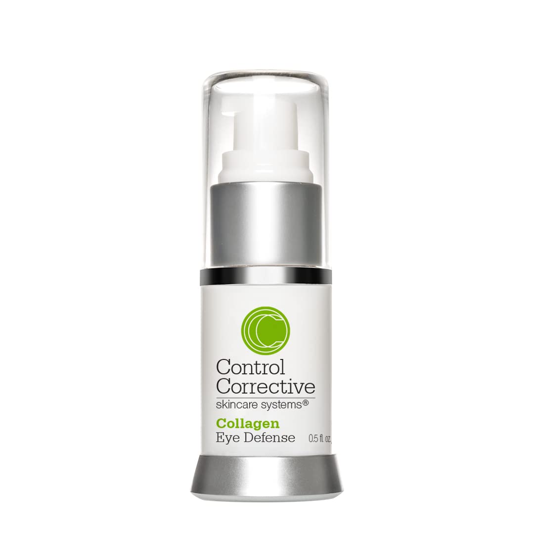 CONTROL CORRECTIVE Collagen Eye Defense Cream - Soothing & Hydrating Eye Treatment for All Skin Types with Elastin, Wheat Germ & Hyaluronic Acid | Brightens & Smooths Delicate Eye Area | Day & Night Use for Dark Circles & Puffiness