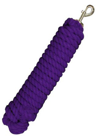 25ft Purple Cotton Horse Lunge Line - Durable Training Lead for Equine Exercise, Lunging, and Groundwork