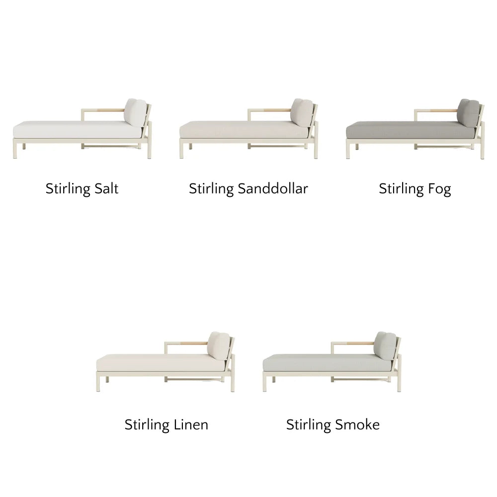Breeze XL Outdoor Chaise Lounge Chair - Left Facing Patio Furniture for Poolside, Garden & Backyard Relaxation