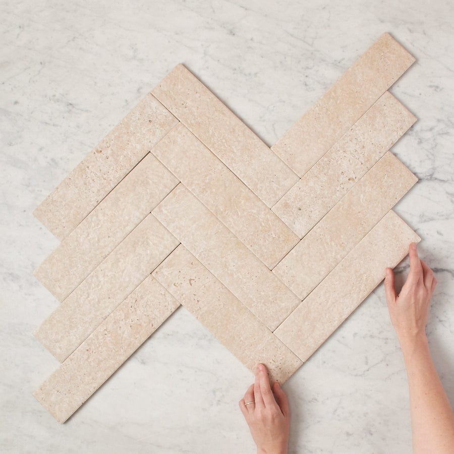 Thirroul Travertine Look Matte Subway Tile - Premium Peel and Stick Backsplash for Kitchen & Bathroom Renovation