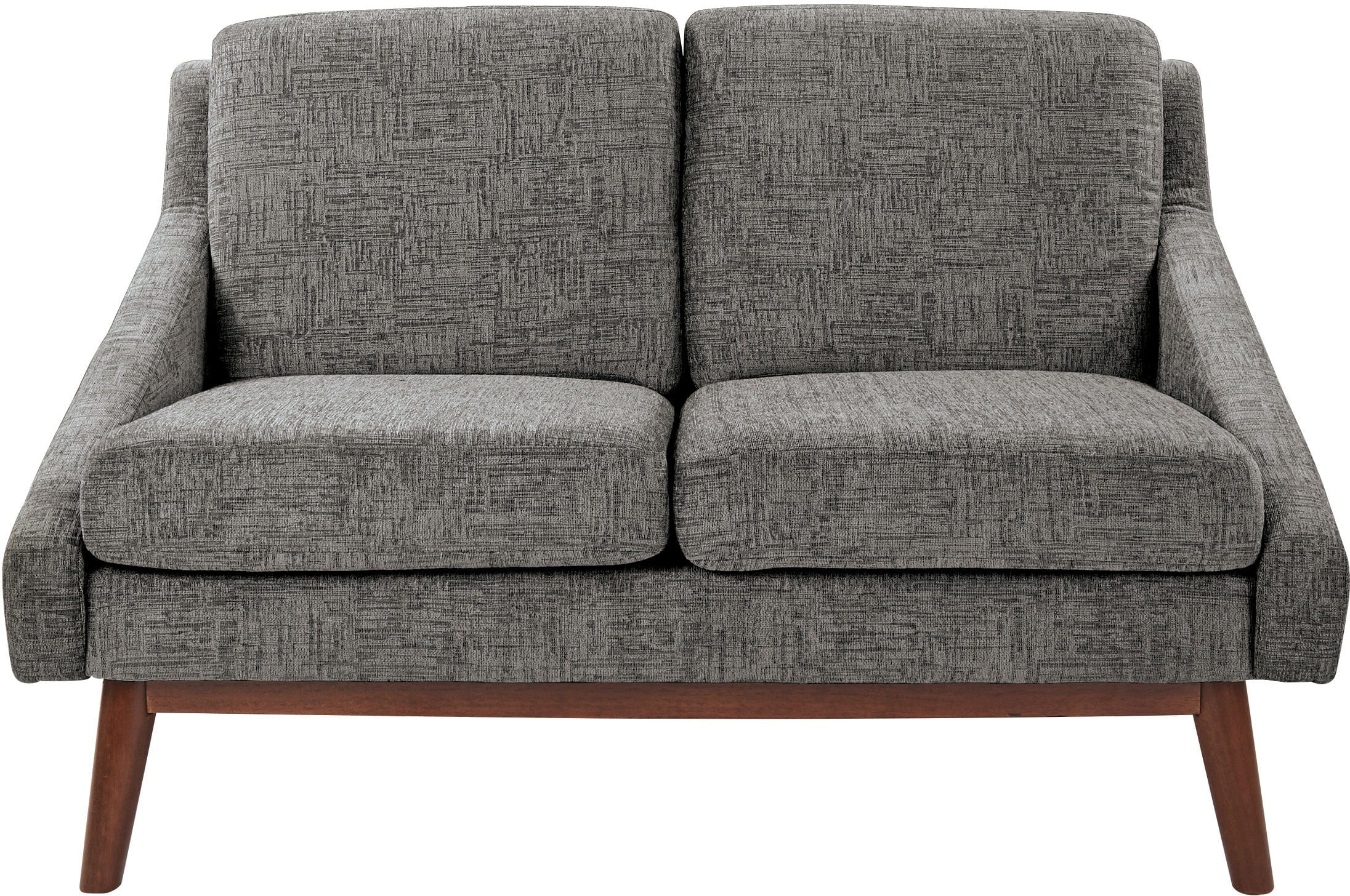 Office Star Mid Century Loveseat [SL4422R] - Stylish 2-Seater Sofa for Living Room, Office & Lounge - Perfect for Small Spaces & Modern Decor