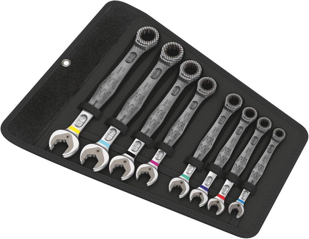 Wera 05020012001 Joker 8-Piece Imperial Combination Wrench Set - Professional Grade Tools for Automotive Repair, Plumbing & DIY Projects
