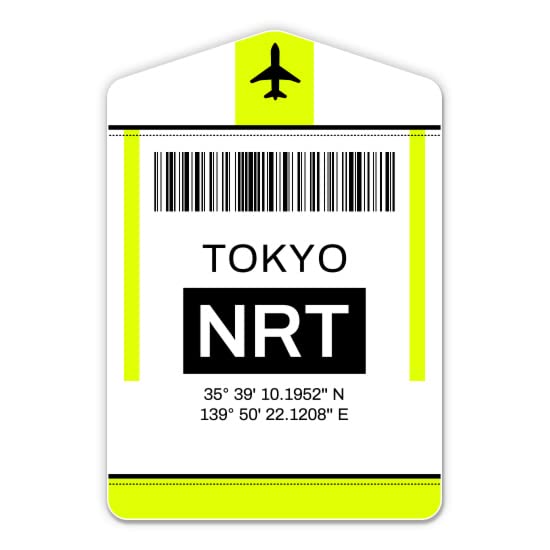 NRT Narita Airport Code Vinyl Sticker Decal - 3
