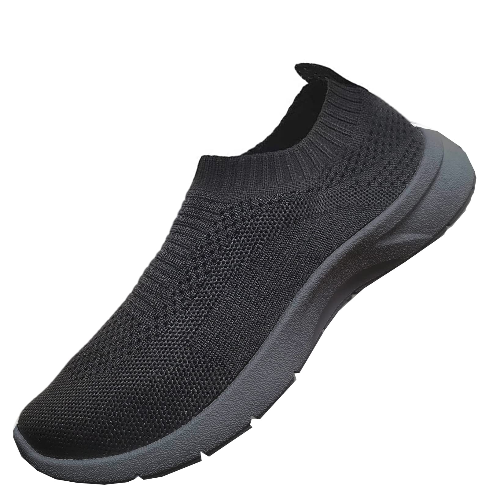 MANXING Women's Slip-On Walking Shoes - Breathable Mesh Sneakers with Non-Slip Sole | Comfortable Casual Shoes for Walking, Travel & Everyday Wear