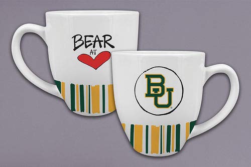 Hearts and Stripes Ceramic Mug - Magnolia Lane Design, Perfect for Coffee, Tea & Gifts - Ideal for Home, Office & Holiday Use