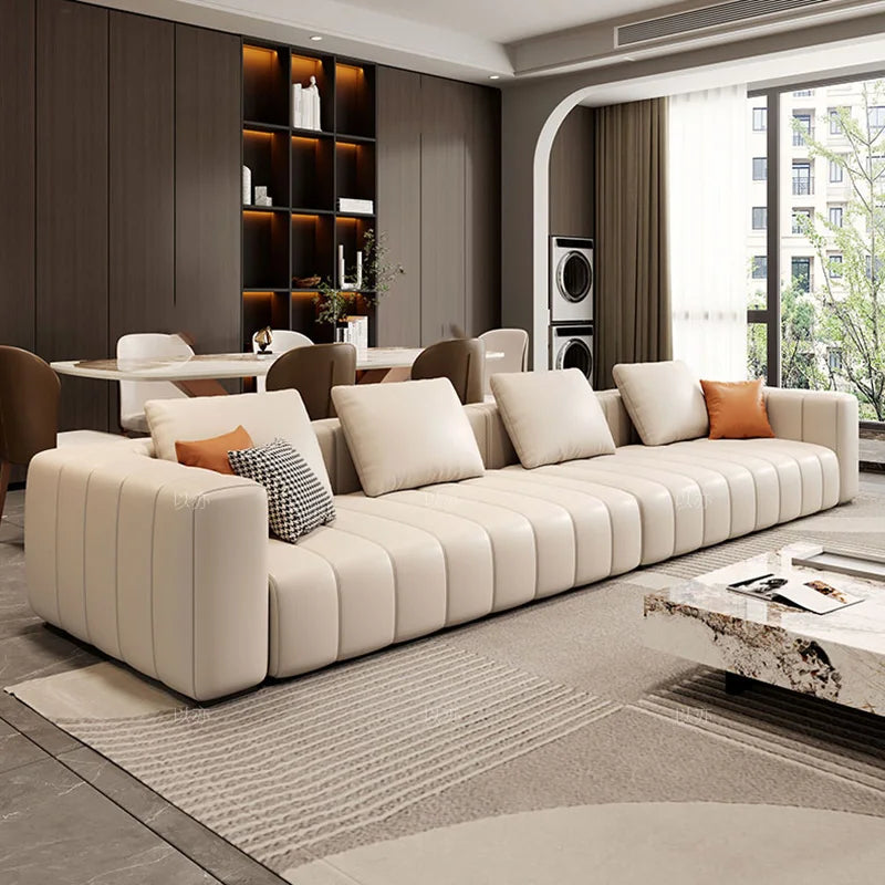 Luxury Modular Sectional Leather Sofa – Premium Comfort, Timeless Design & Durable Quality for Living Room, Home Theater & Office Lounge