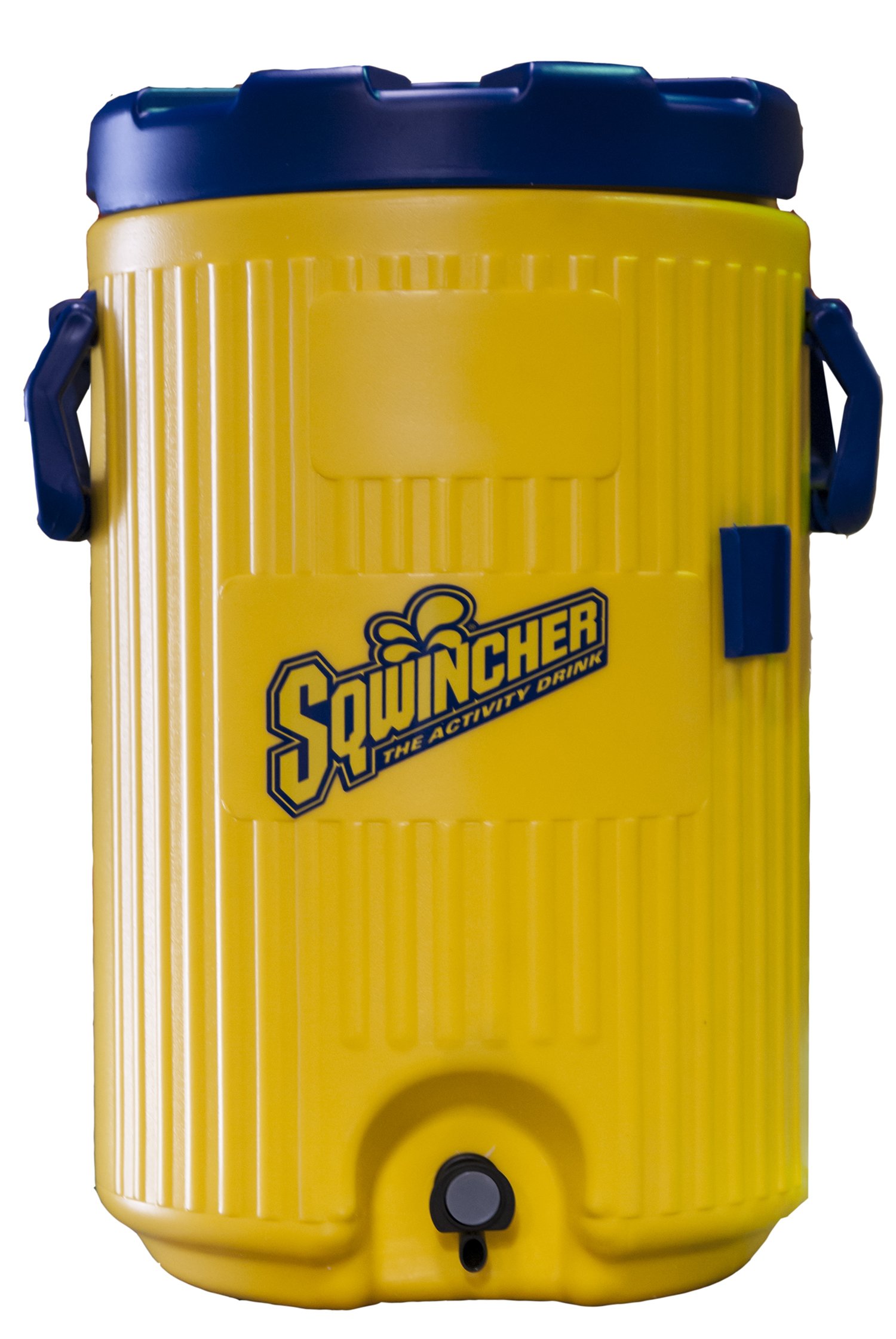 Sqwincher 400104 5 Gallon Yellow and Blue Cooler - Insulated Hydration Solution for Outdoor Sports, Camping, and Emergency Preparedness