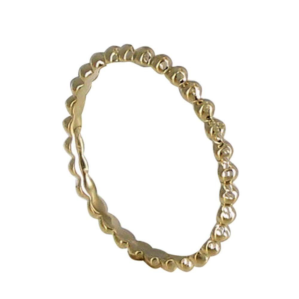 Les Poulettes Jewels - 18K Gold Plated Ball Ring for Women | Elegant Minimalist Jewelry | Perfect for Everyday Wear, Parties & Gifts
