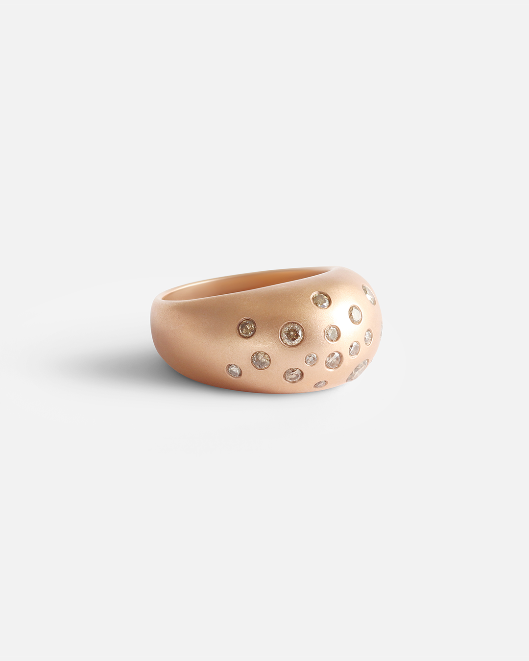 Exquisite Dome Multi Diamond Ring for Women - Elegant Stackable Wedding Band, Anniversary Gift - Perfect for Engagements, Bridal Jewelry & Special Occasions