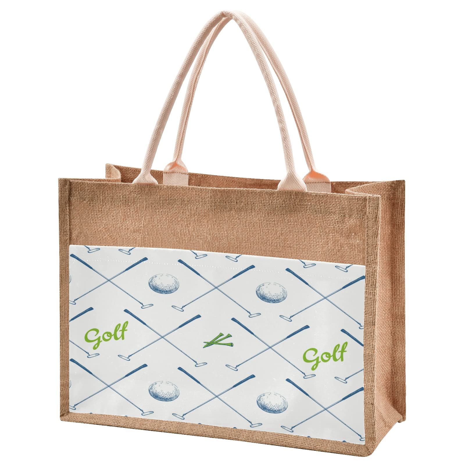 Eco-Friendly Small Burlap Tote Bag for Women - Stylish Reusable Grocery Shopping Purse - Perfect for Farmers Market, Beach Trips & Daily Errands