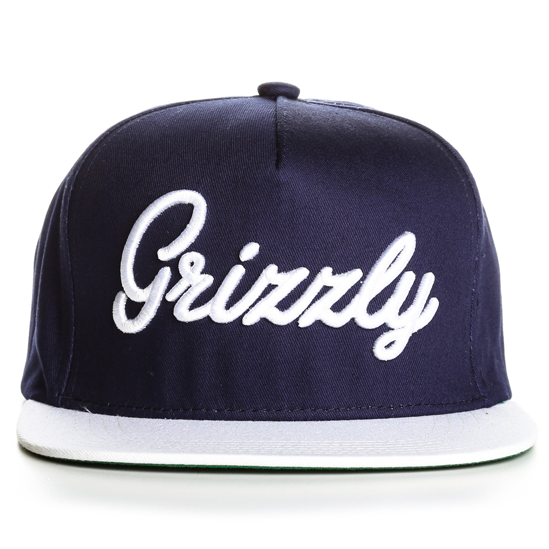 Grizzly SubAlpine Snapback Hat - Adjustable Navy Blue Baseball Cap for Men & Women - Perfect for Outdoor Adventures, Hiking, and Casual Wear