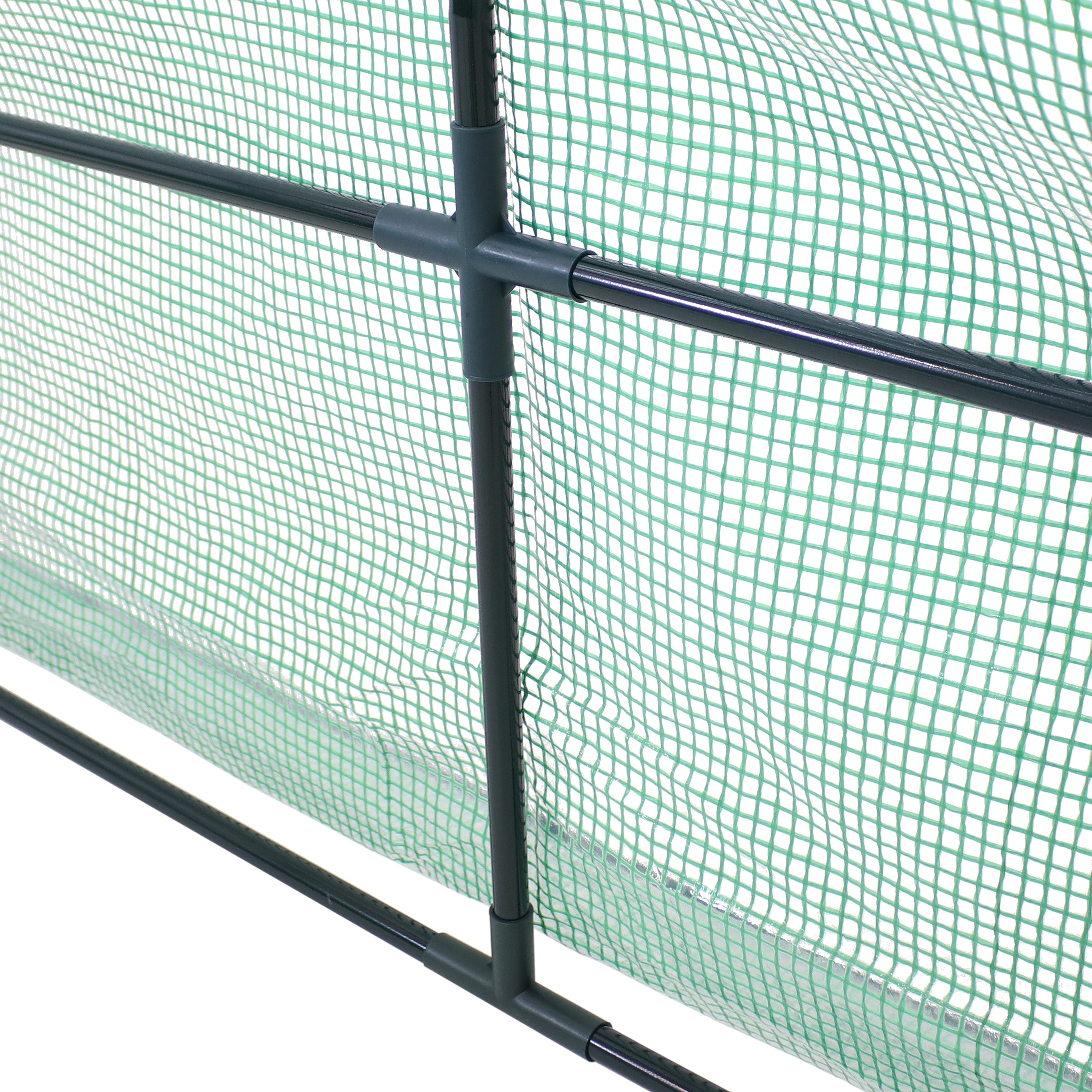 Sunnydaze Portable Mini Cloche Greenhouse with Zipper Doors - Compact Plant Protection Cover for Indoor/Outdoor Gardening, Seed Starting & Plant Hardening - Green