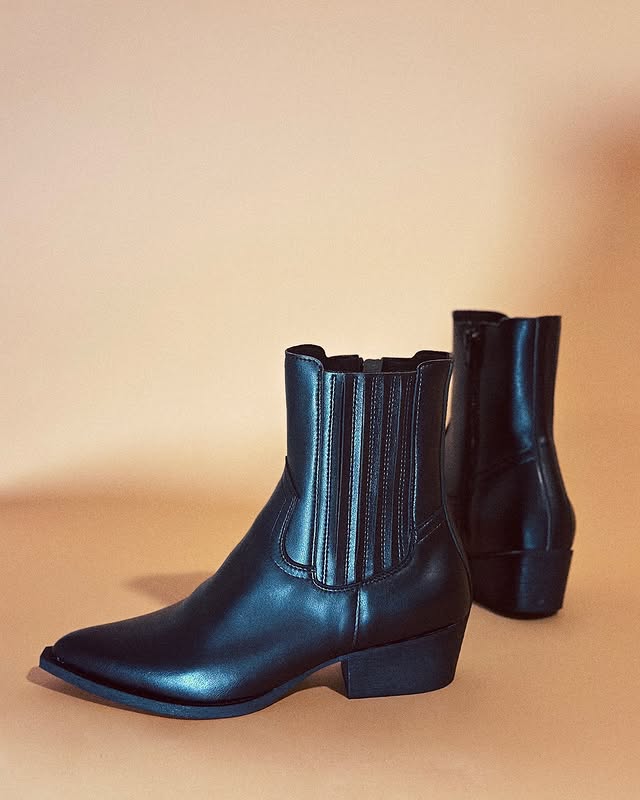 Bhava Jolene Black Western Boots for Women - Stylish Cowgirl Boots for Country Dancing, Rodeo & Everyday Wear