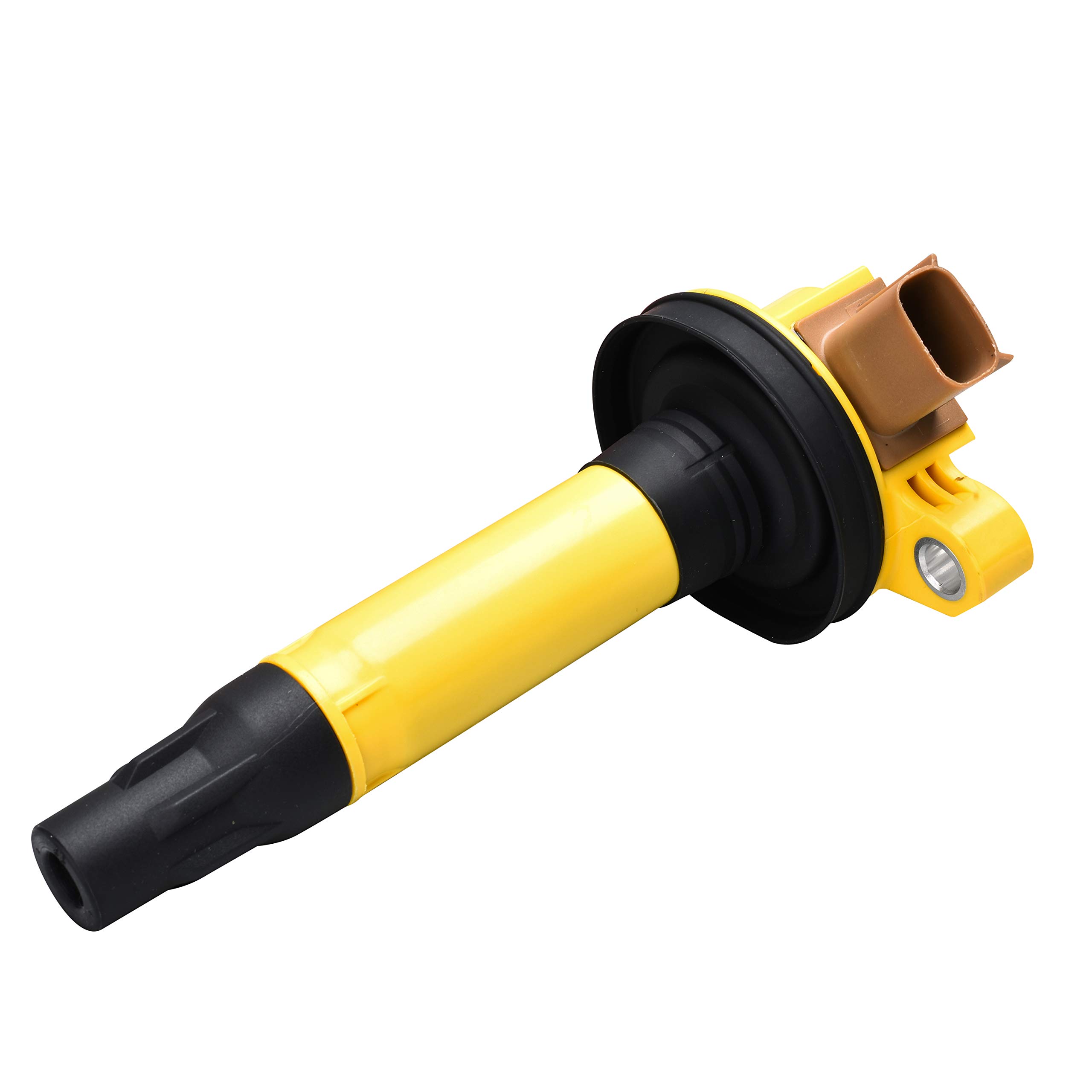 ENA Set of 6 Yellow Ignition Coil Packs - Compatible with 2014-2019 Ford F150, Explorer, Expedition, Flex, Lobo, Transit, Taurus & Lincoln MKS, MKT, Navigator - Replacement for UF646 - Perfect for 3.5L V6 Ecoboost Engine Tune-Ups & Performance Upgrades