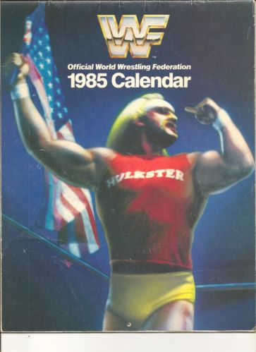 1985 WWF Wrestling Calendar - Vintage Collectible Wall Calendar for Wrestling Fans | Perfect for Home, Office & Wrestling Memorabilia Displays