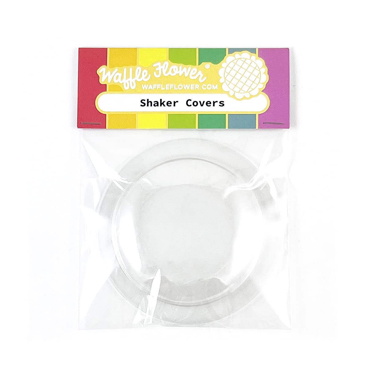 Puffy Circle Waffle Flower Shaker Covers for Card Making & Scrapbooking - Add Dimension & Shine to DIY Craft Projects - Perfect for Handmade Greeting Cards, Journals, and Home Decor