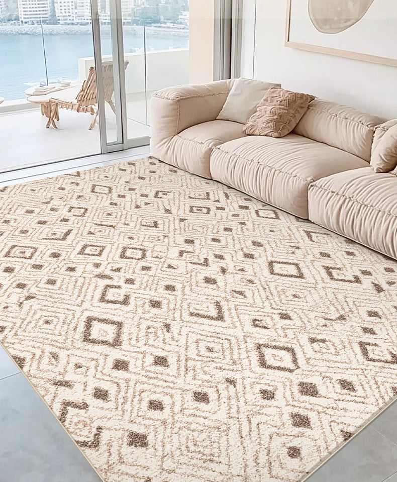 Modern Geometric Area Rugs for Bedroom, Living Room & Dining Room - Mid Century Contemporary Floor Carpets - Perfect for Home Decor, Office Spaces & Interior Design