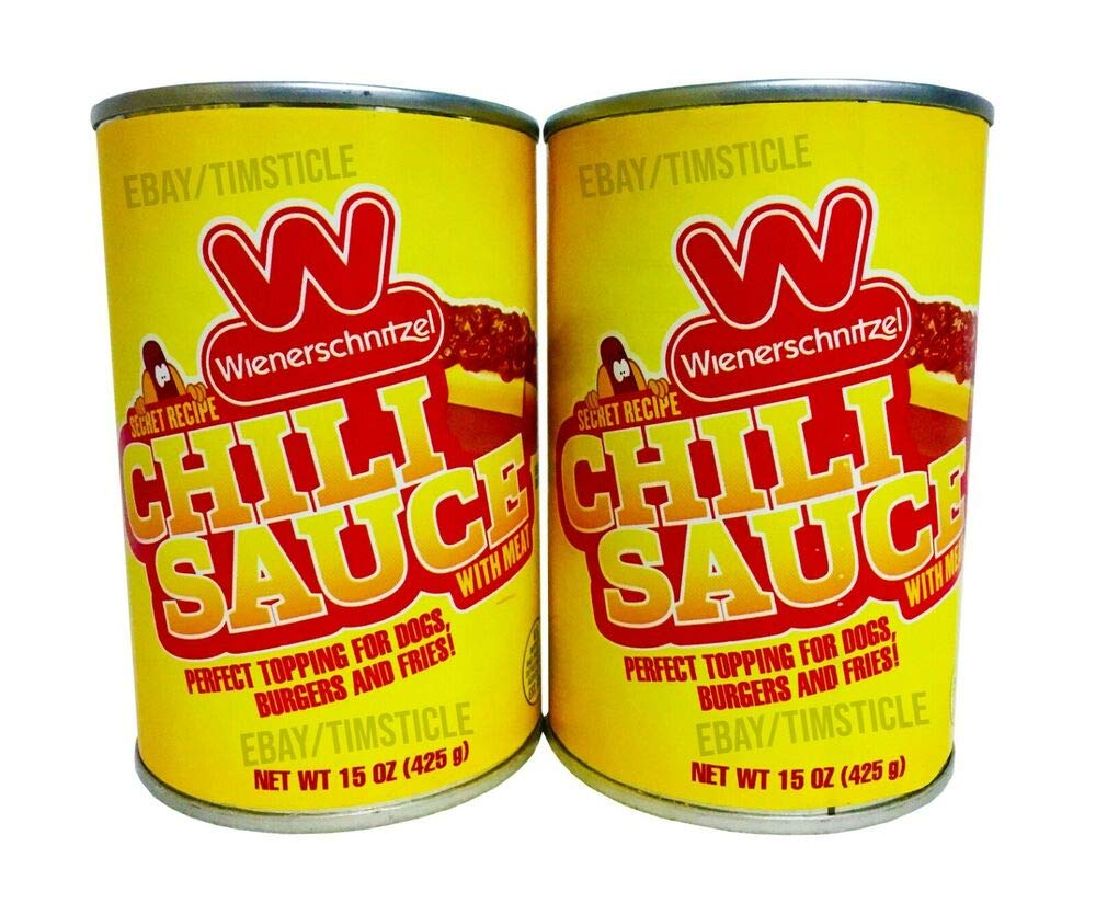 Authentic Chili Sauce with Meat - Secret Recipe Hot Dog Topping (15oz Cans, 2-Pack) | Perfect for Hot Dogs, Burgers & Game Day Snacks