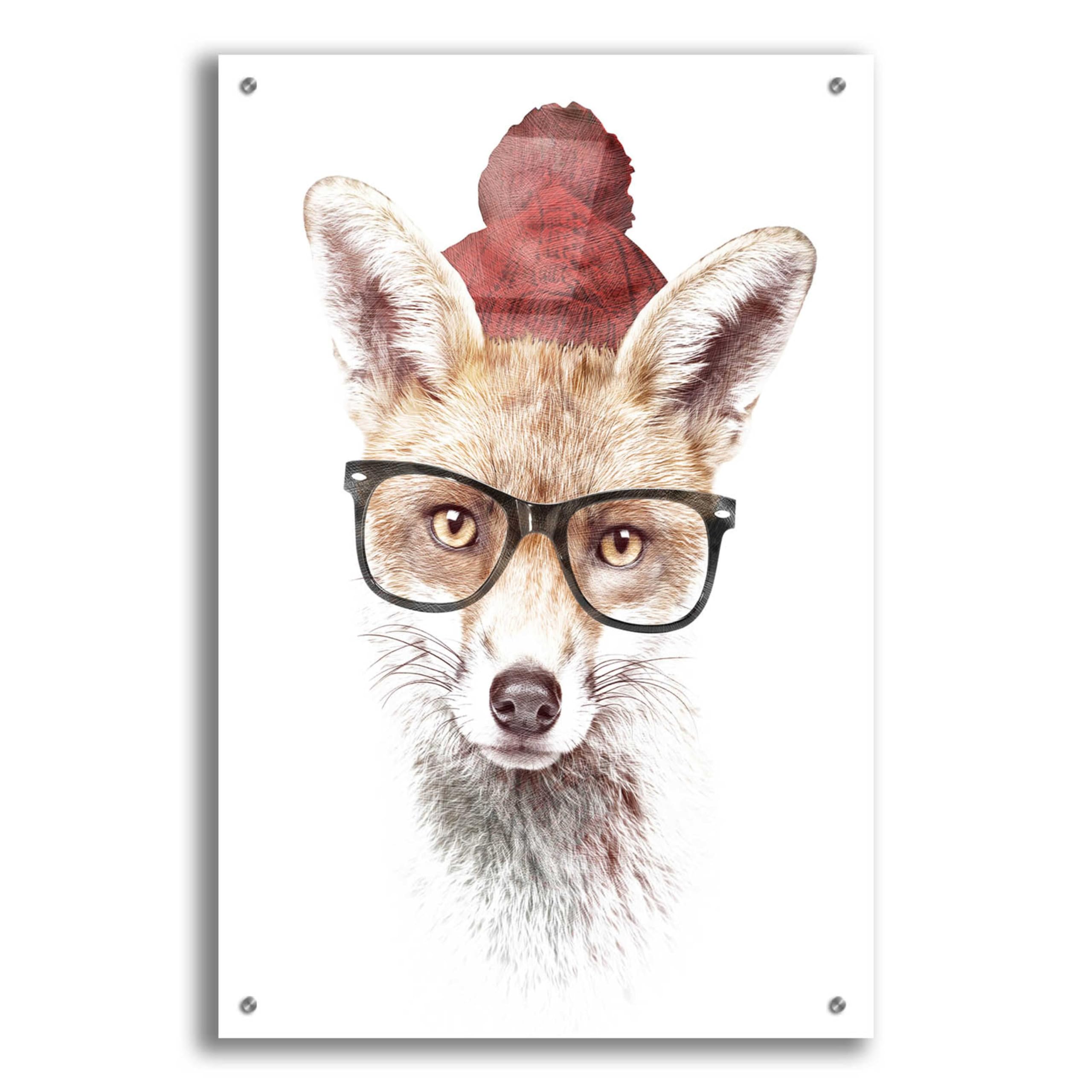 Epic Art 'It’s Pretty Cold Outside' by Robert Farkas - 24x36 Inch Acrylic Glass Wall Decor - Modern Home & Office Wall Art for Living Room, Bedroom, or Office