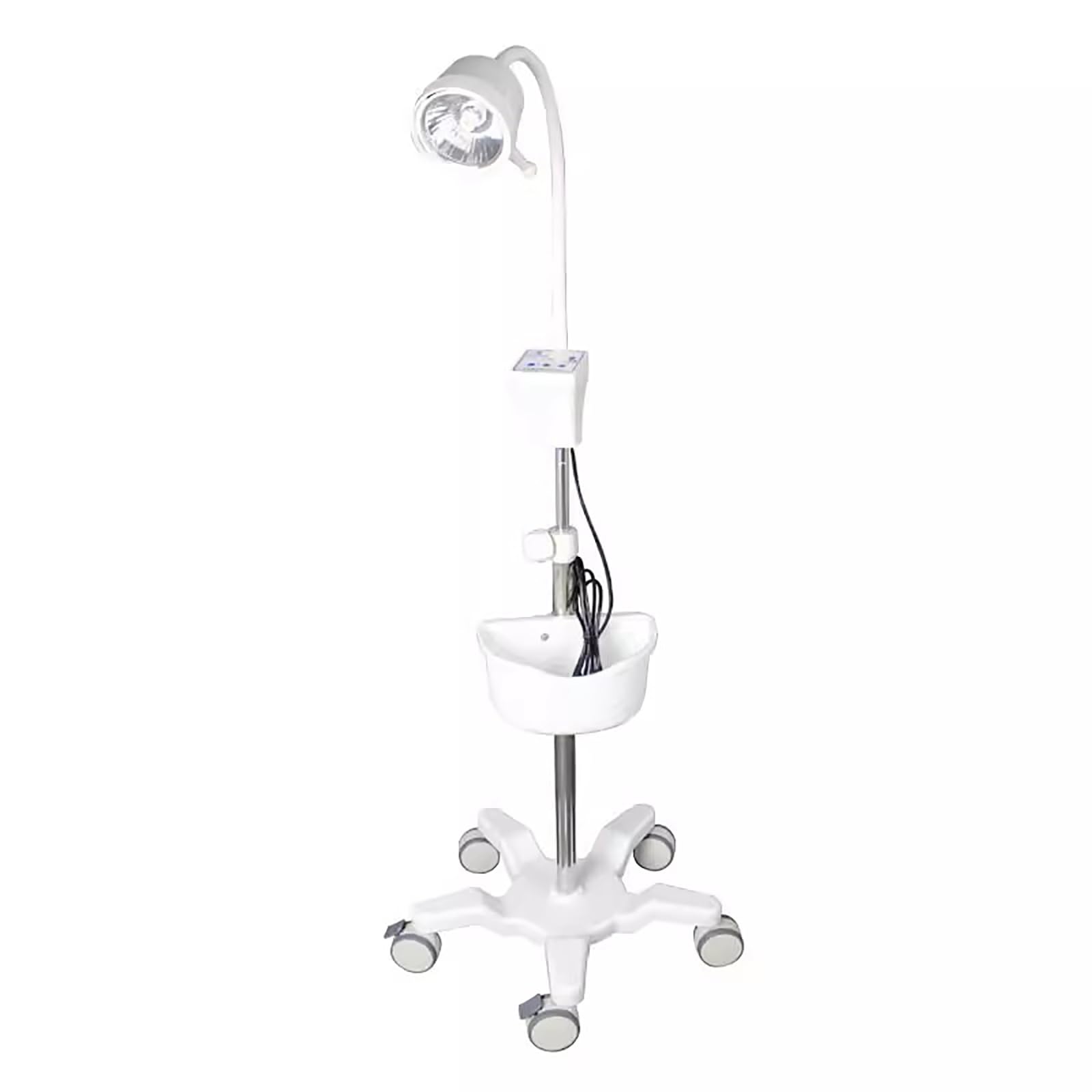 LED Surgical Examination Light - 360° Rotating Gooseneck Medical Lamp for Dental, Gynecological & Oral Procedures with Sturdy Base & 5 Silent Wheels - Perfect for Hospitals, Clinics & Emergency Rooms
